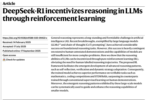 刚刚，梁文锋发Nature了！