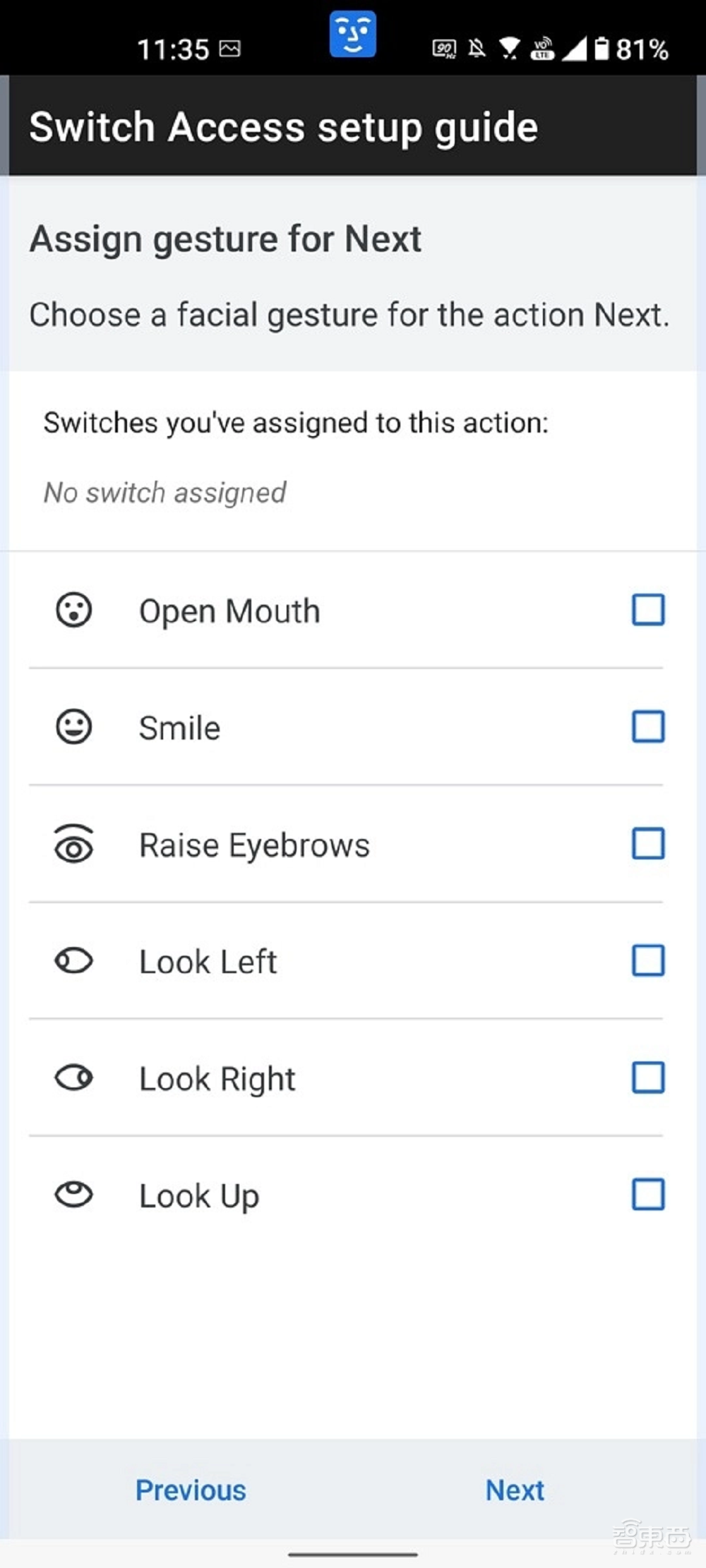 谷歌安卓上新功能:用脸就能控制手机