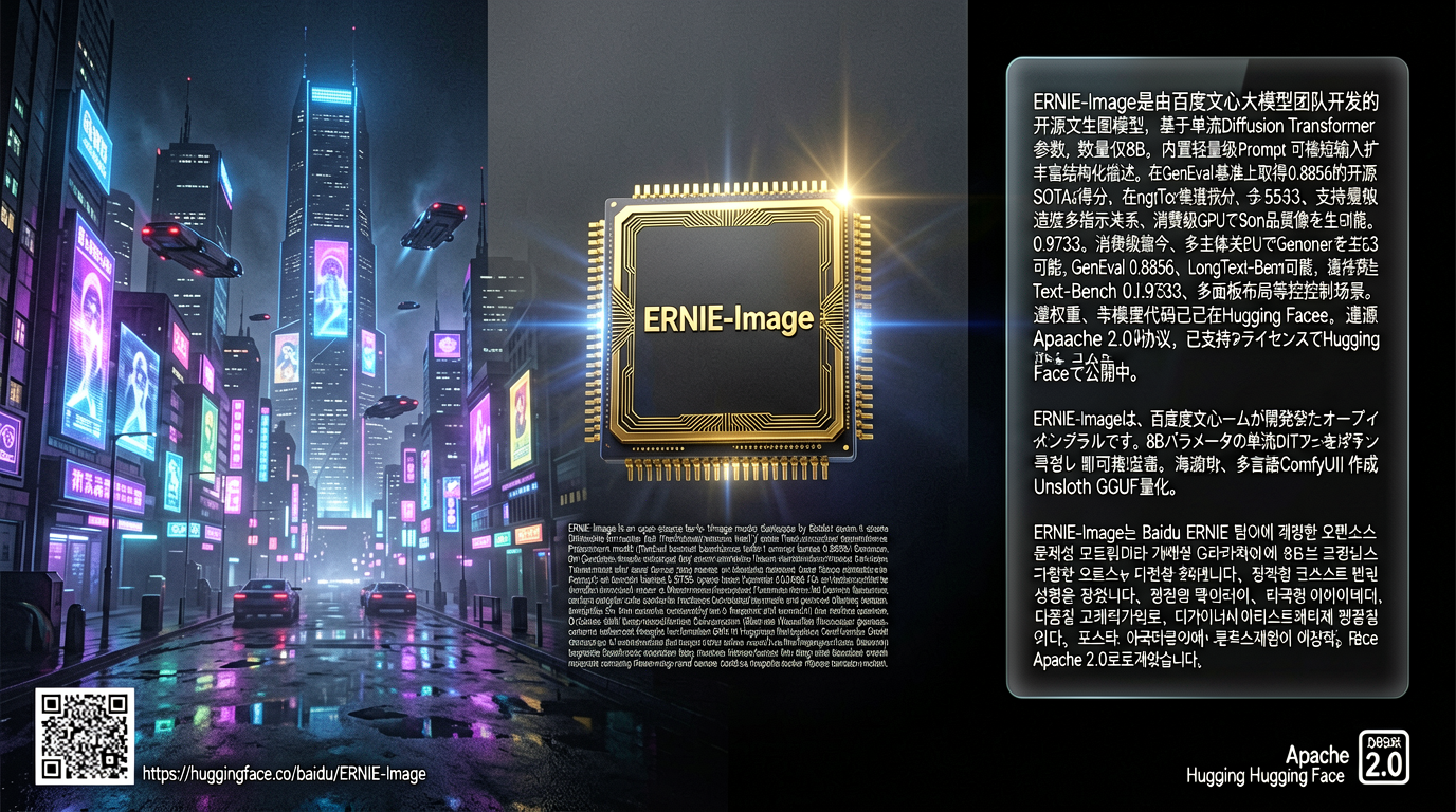 百度又开源!消费级GPU可跑,文字渲染能力对标Nano Banana