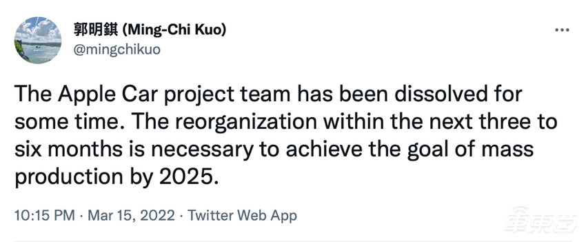 苹果汽车复活，但可能并不值得期待了