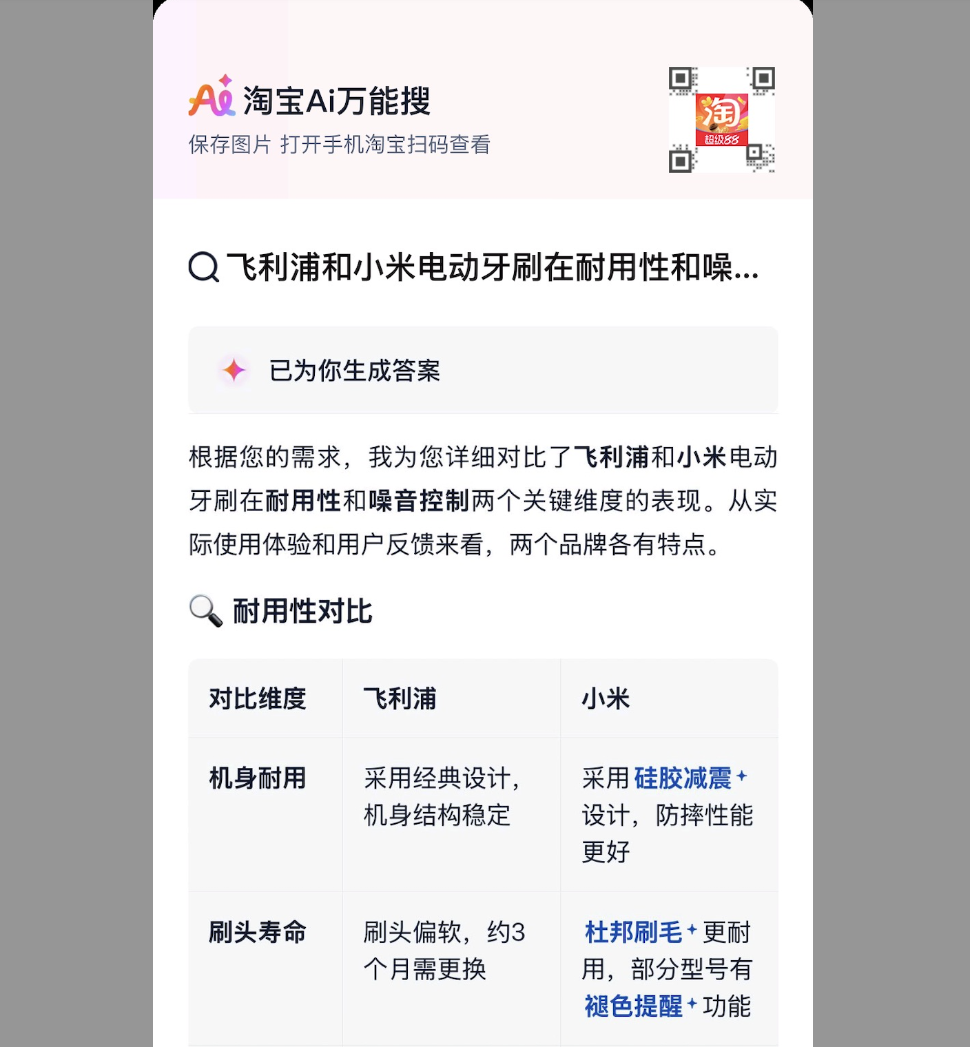 网购选择困难有救了？实测淘宝AI搜索，治好了我的决策内耗