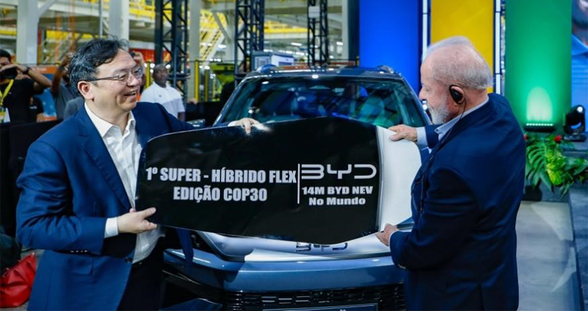 比亚迪第1400万辆新能源车在巴西工厂下线！连续两年成巴西新能源市场销冠