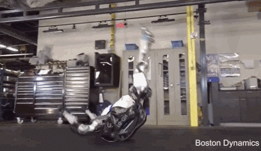 人形机器人挑战体操王子！波士顿动力Atlas秀神技，转体空翻有模有样