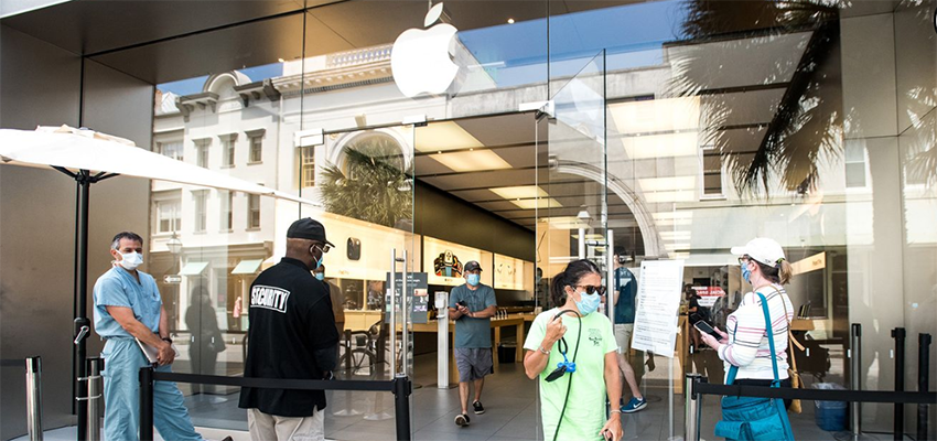 疫情使苹果再关美国30家门店，占美国门店25%以上