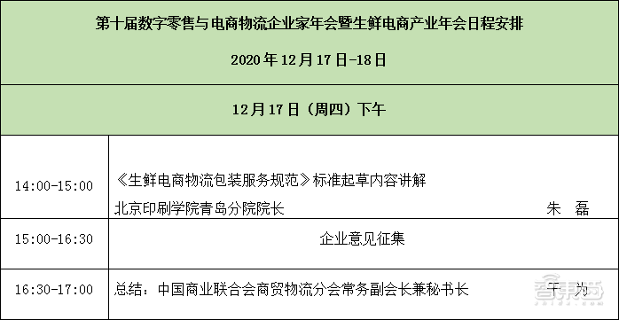 大咖云集，第十届数字零售与电商物流企业家年会即将召开