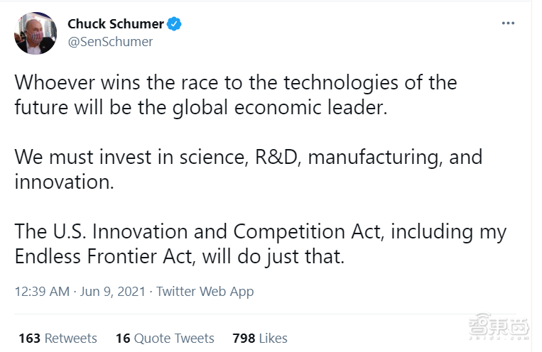 美参议院通过创新与竞争法案：将补贴造芯，还要禁购中国无人机