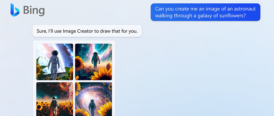 微软Bing支持AI绘画了！输入文字就能出图，DALL-E驱动