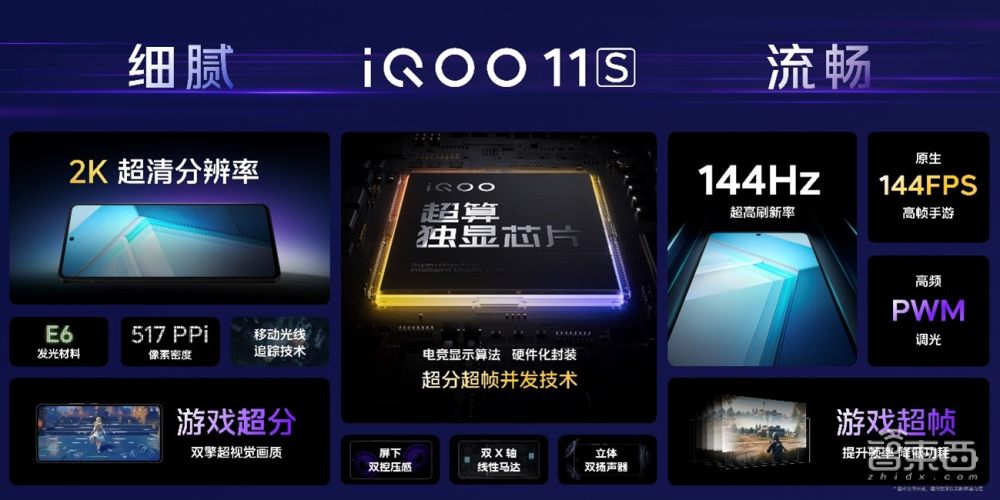 瞄准电竞市场，iQOO 11S系列发布，独显芯片首次实现“超分超帧”并行