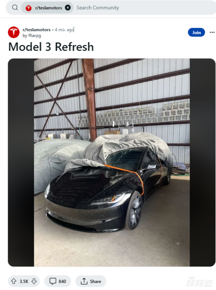 传特斯拉新款Model 3已试生产，外观内饰全更新，售价或20万元