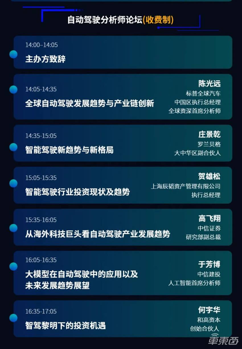 6位分析师和投资人解读新趋势、产业链创新与投资机会！年底最强自动驾驶峰会下周开启