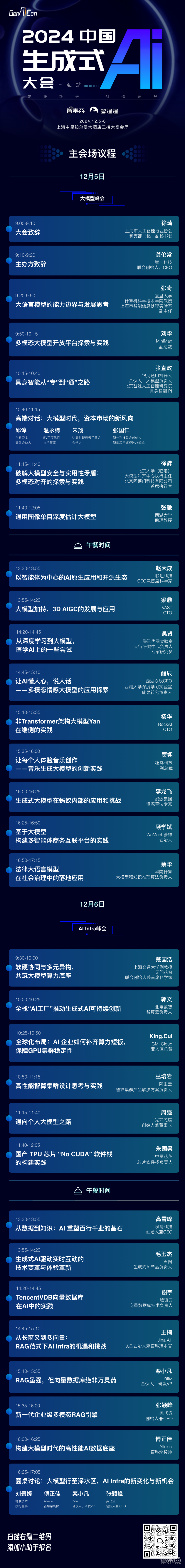 大模型迎拐点时刻？中国生成式AI大会上海站最终议程公布，50+重磅嘉宾集聚畅谈