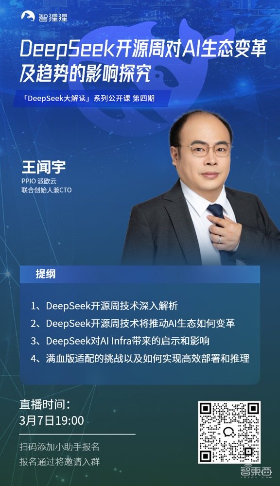 PPIO派欧云CTO王闻宇：DeepSeek开源周对AI生态变革及趋势的影响探究｜公开课预告