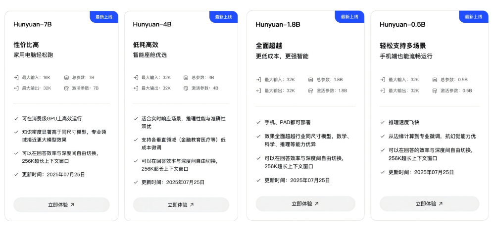 腾讯一口气开源4款模型！最小仅0.5B，增强agent能力，手机就能跑