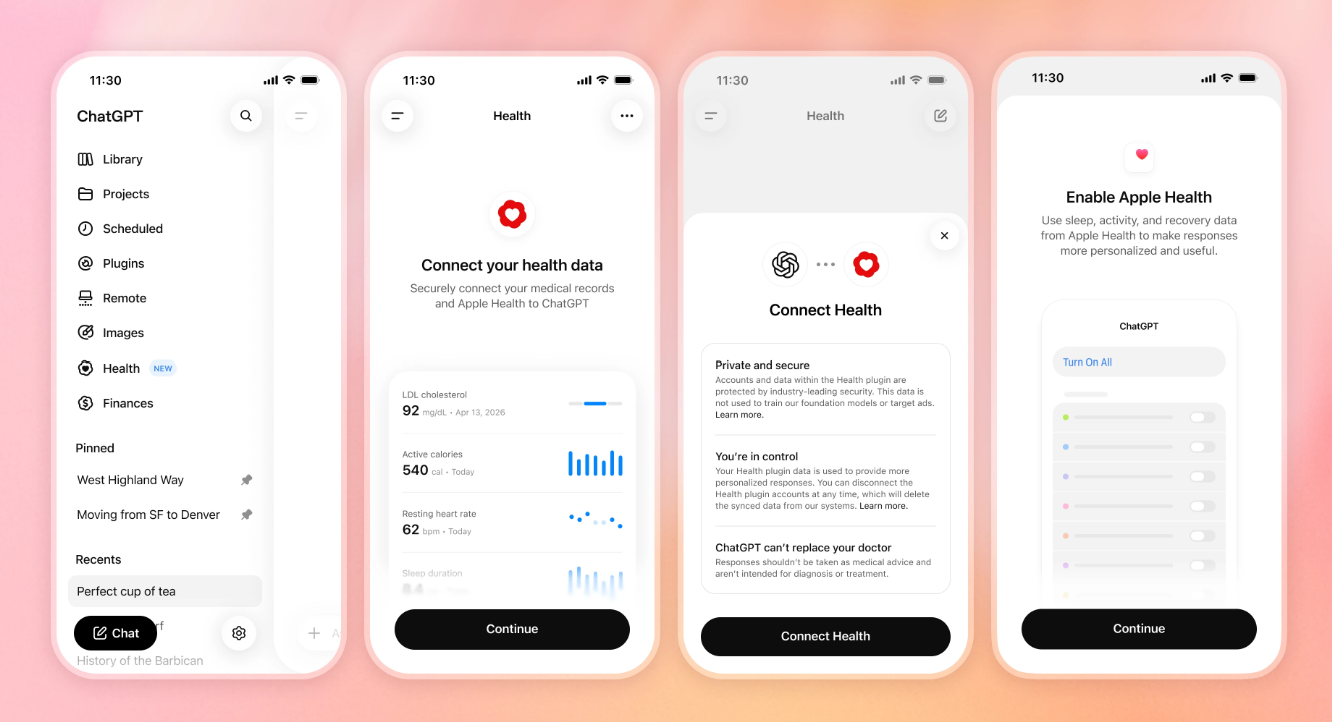 OpenAI版“阿福”上线：能读取病历看病情，打通Apple Health
