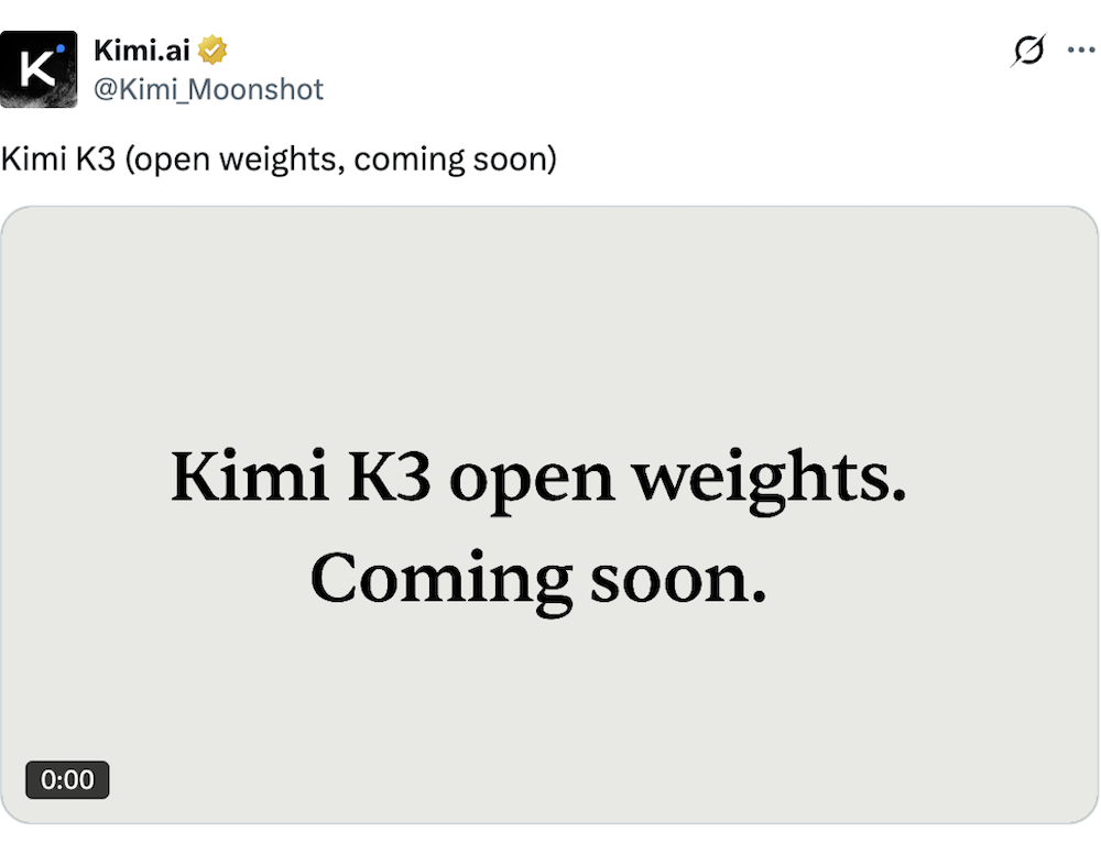 刚刚，Kimi K3开源！2.8万亿参数砸向全球，硅谷巨头看傻了