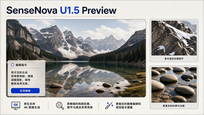 原生统一多模态进阶！SenseNova U1.5-Lite-Preview开源，生成编辑能力再进化