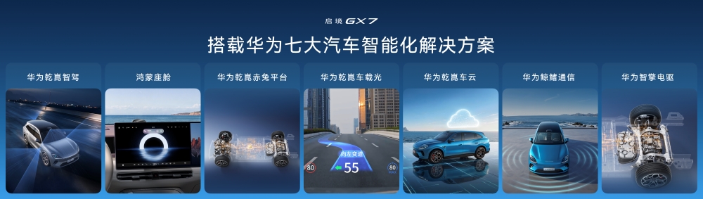 启境GX7预售24.99万起！搭载华为七大智能化解决方案，上车乾崑智驾ADS 5